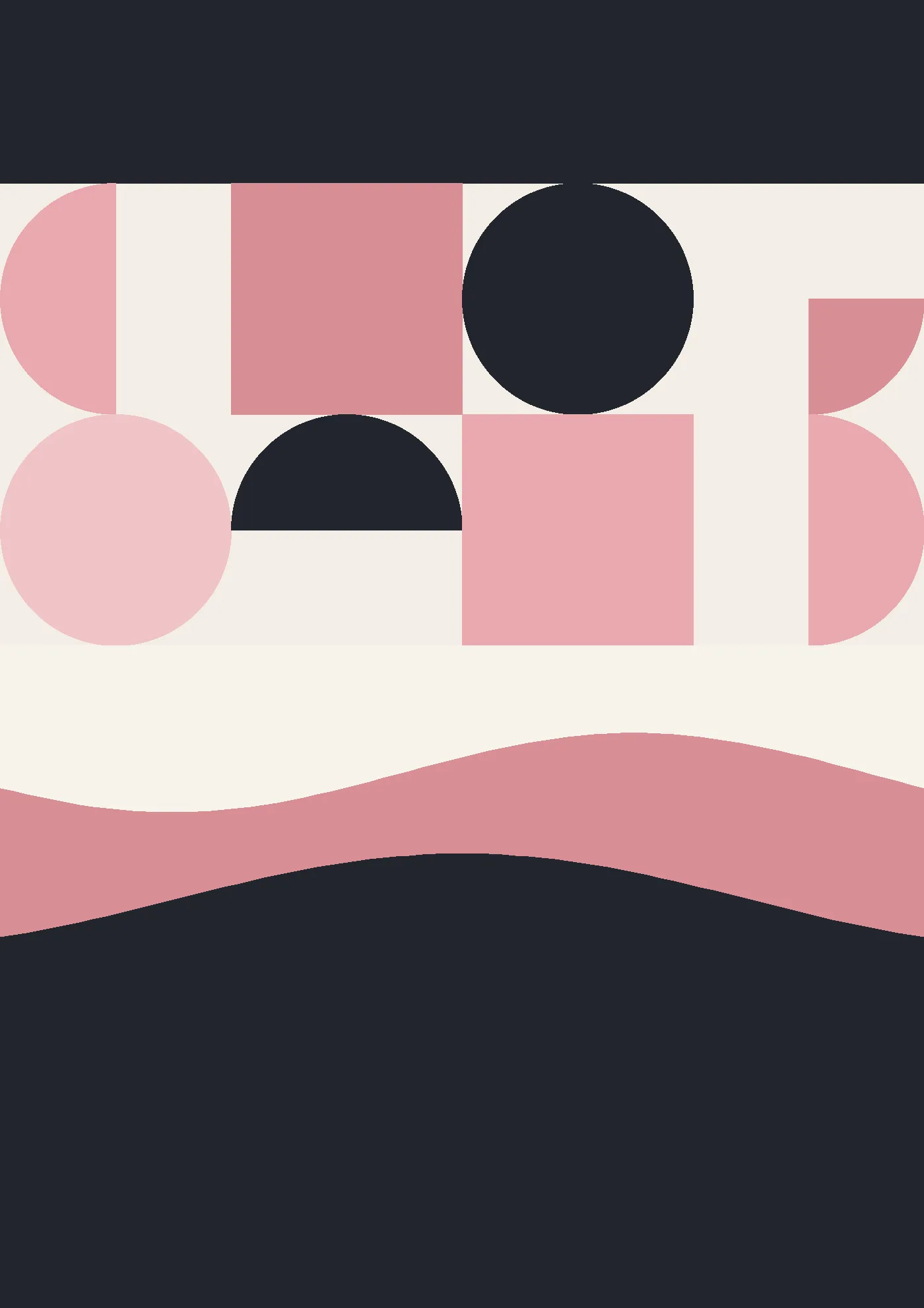 Bauhaus Tide — Bauhaus Inspired art print poster by VORAROSA