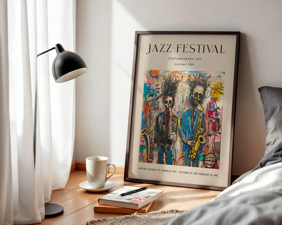 Bold abstract street art poster with raw expressive gestures designed as a statement focal point. — photo 3