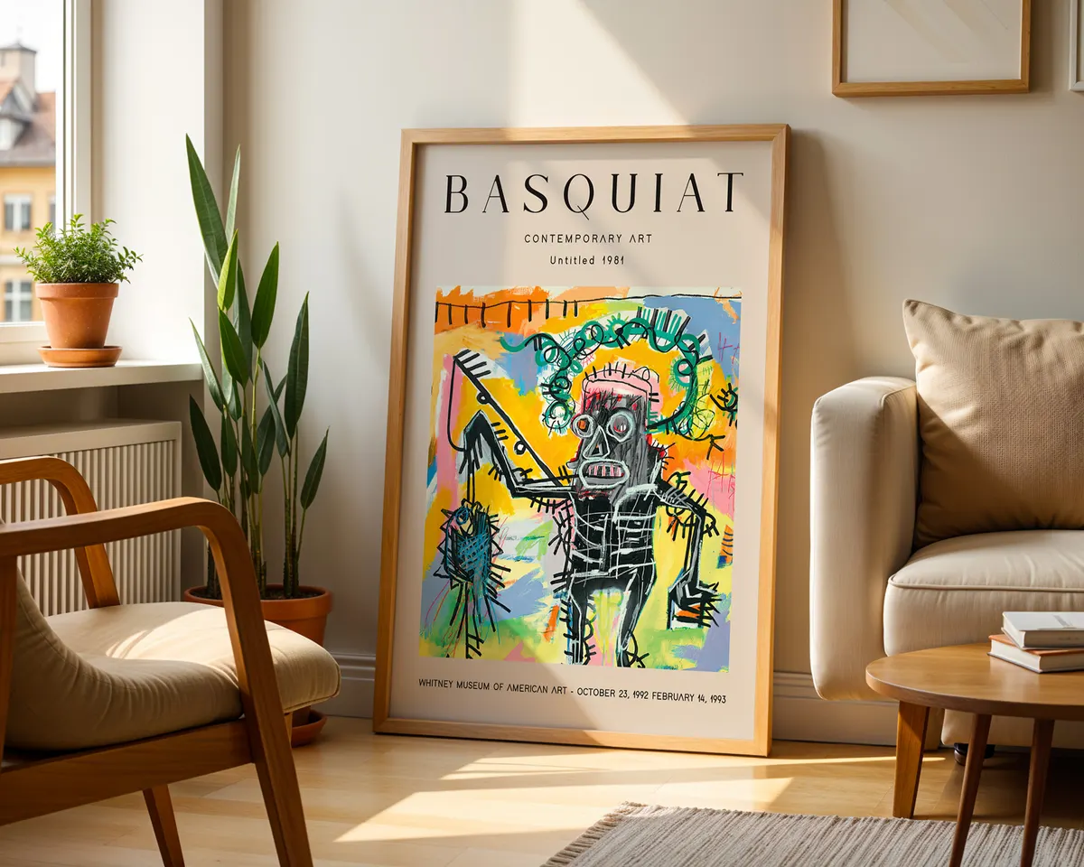 Contemporary street art poster with fresh graffiti-influenced gestural composition in bold colours. — photo 2