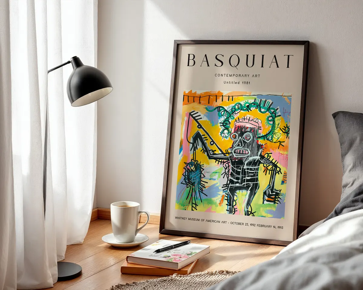 Contemporary street art poster with fresh graffiti-influenced gestural composition in bold colours. — photo 3