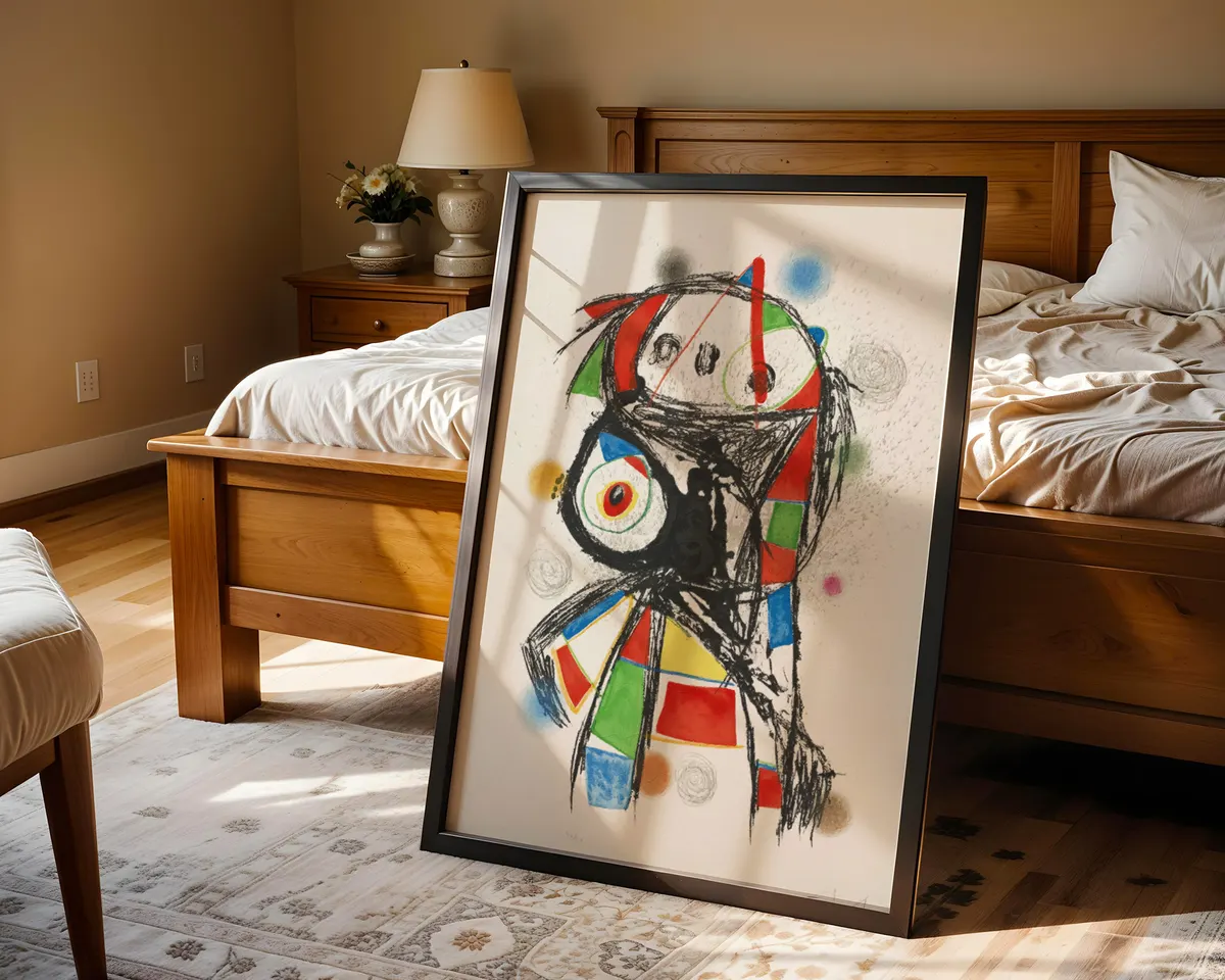 Playful surrealist constellation poster with biomorphic star forms and organic lines in bold contrasting colours. — photo 4