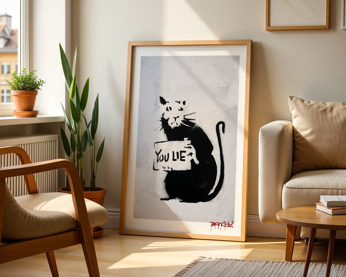 Bold typographic statement poster reading You Lie Rat in high contrast declarative lettering. — photo 2