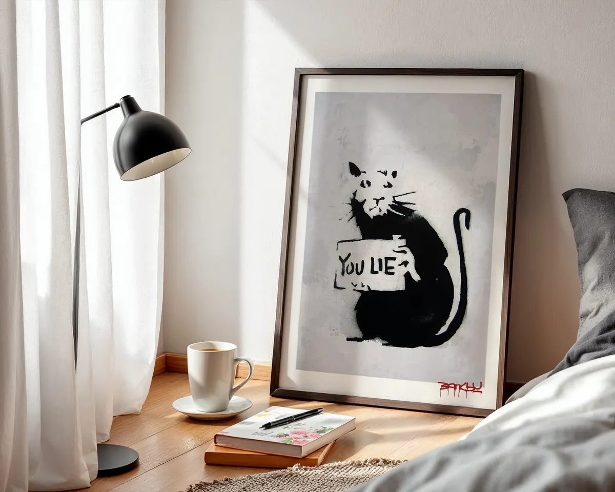 Bold typographic statement poster reading You Lie Rat in high contrast declarative lettering. — photo 3