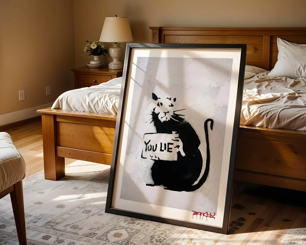 Bold typographic statement poster reading You Lie Rat in high contrast declarative lettering. — photo 4