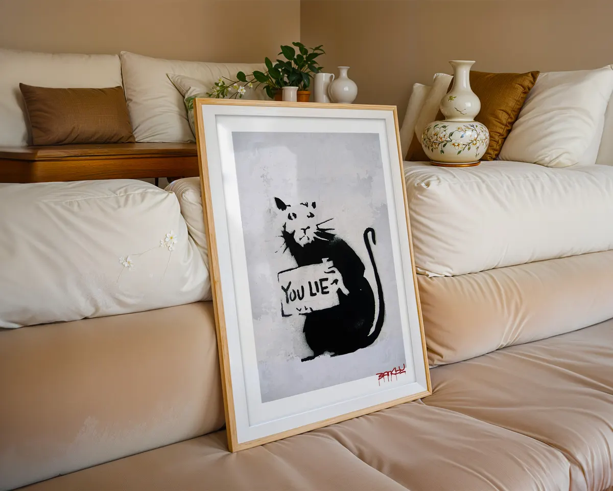Bold typographic statement poster reading You Lie Rat in high contrast declarative lettering. — photo 6