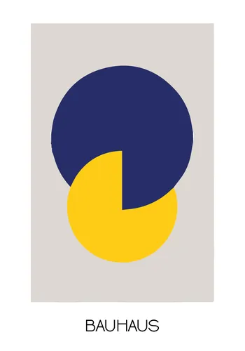 Modernist abstract poster combining geometric forms and primary colours in the style of European avant-garde design.